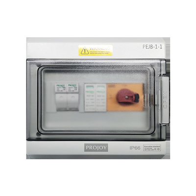 CE DC Solar Combiner Box 1 In 1 Out 219 × 200 × 100mm نظام الكهرباء الشمسية