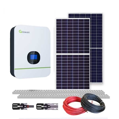 نظام الطاقة الشمسية الكهروضوئية خارج الشبكة UN38.3 400w 5Kwh للمنزل