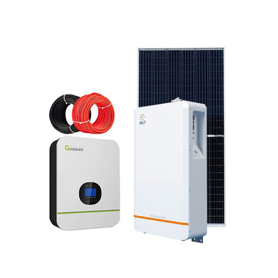 5000w نظام الطاقة الشمسية خارج الشبكة / 9kw 176Ah أنظمة الطاقة الشمسية السكنية