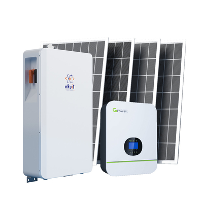 100ah 48V نظام الطاقة الشمسية 5Kwh أطقم الألواح الشمسية المنزلية