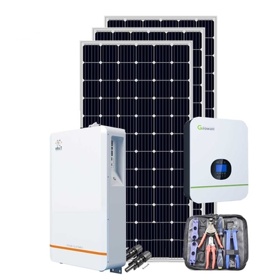 نظام الطاقة الشمسية الهجين المنزلي 10kwh 230VAC 13.4 Kg