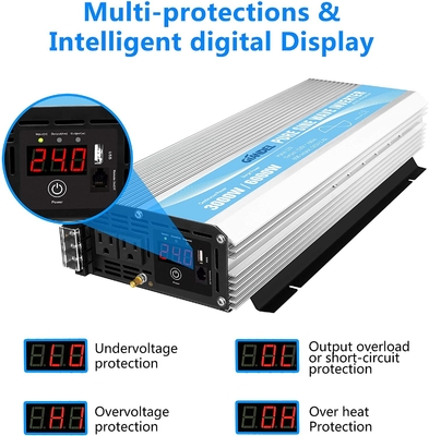 DC24V Pure Sine Wave Hybrid Solar Inverter 3000W MSDS UN38.3