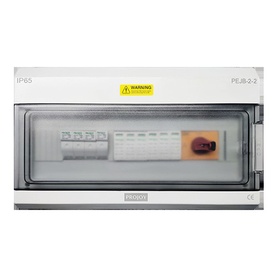 بولي كربونات ABS DC 1000V 32A صندوق تجميع سلسلة الطاقة الشمسية 2 في 1 خارج IP65