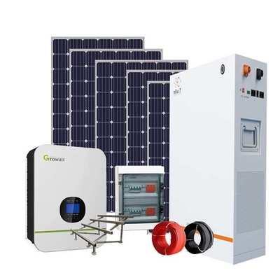 MPPT 48V نظام الألواح الشمسية السكنية / 12kw نظام الطاقة الشمسية على السطح