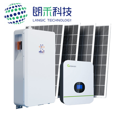 15kw الشمسية على السطح خارج الشبكة مجموعة النظام الشمسي بوربورتر 10kwh 200Ah