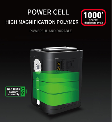 99Wh 500A نظام الطاقة الشمسية المحمولة / 100W نظام الطاقة الشمسية المنزلية
