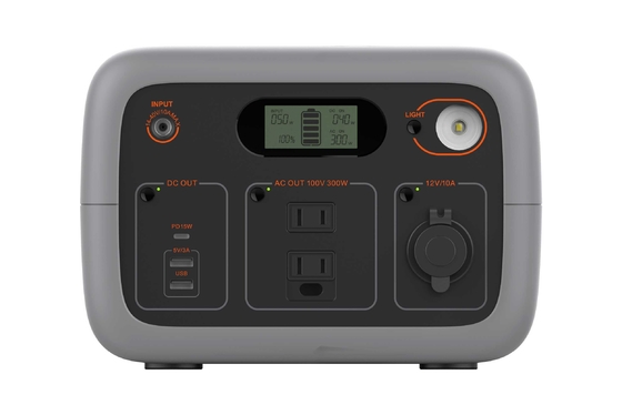 300W 25V بطارية ليثيوم التخييم حزمة / 300Wh نظام الطاقة الشمسية المحمولة