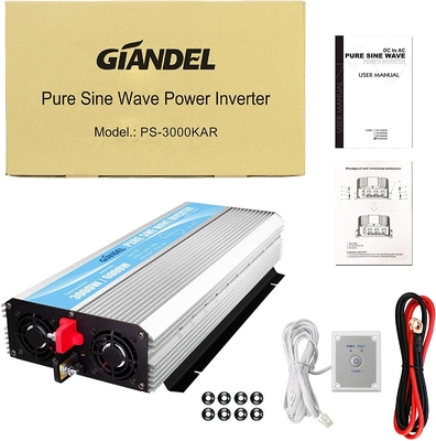 DC24V Pure Sine Wave Hybrid Solar Inverter 3000W MSDS UN38.3